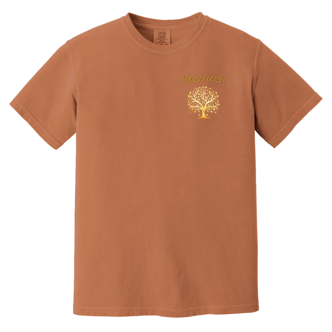 Yahuah-Tree of Life 01 Men's Designer Heavyweight Garment Dyed T-shirt (7 colors)