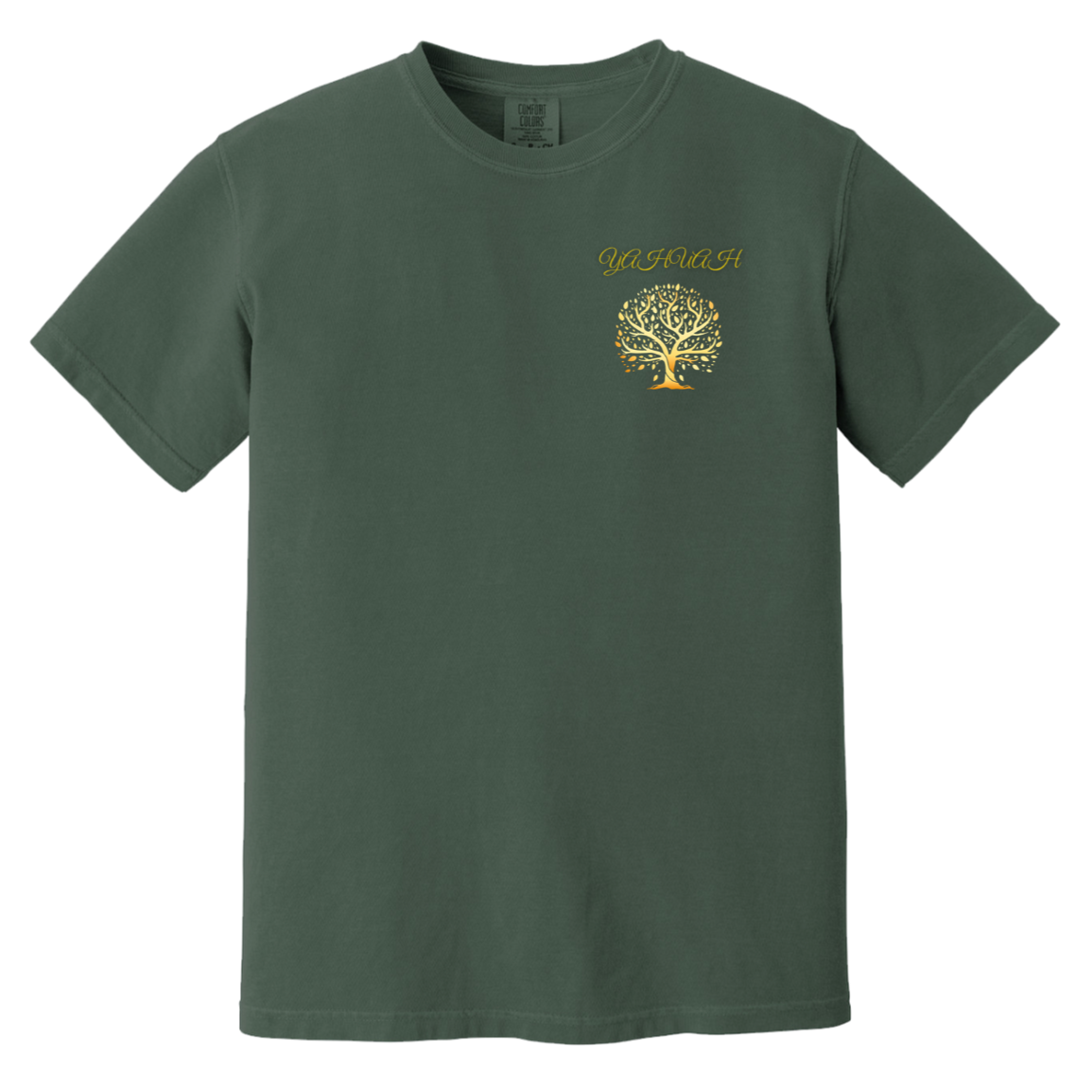 Yahuah-Tree of Life 01 Men's Designer Heavyweight Garment Dyed T-shirt (7 colors)