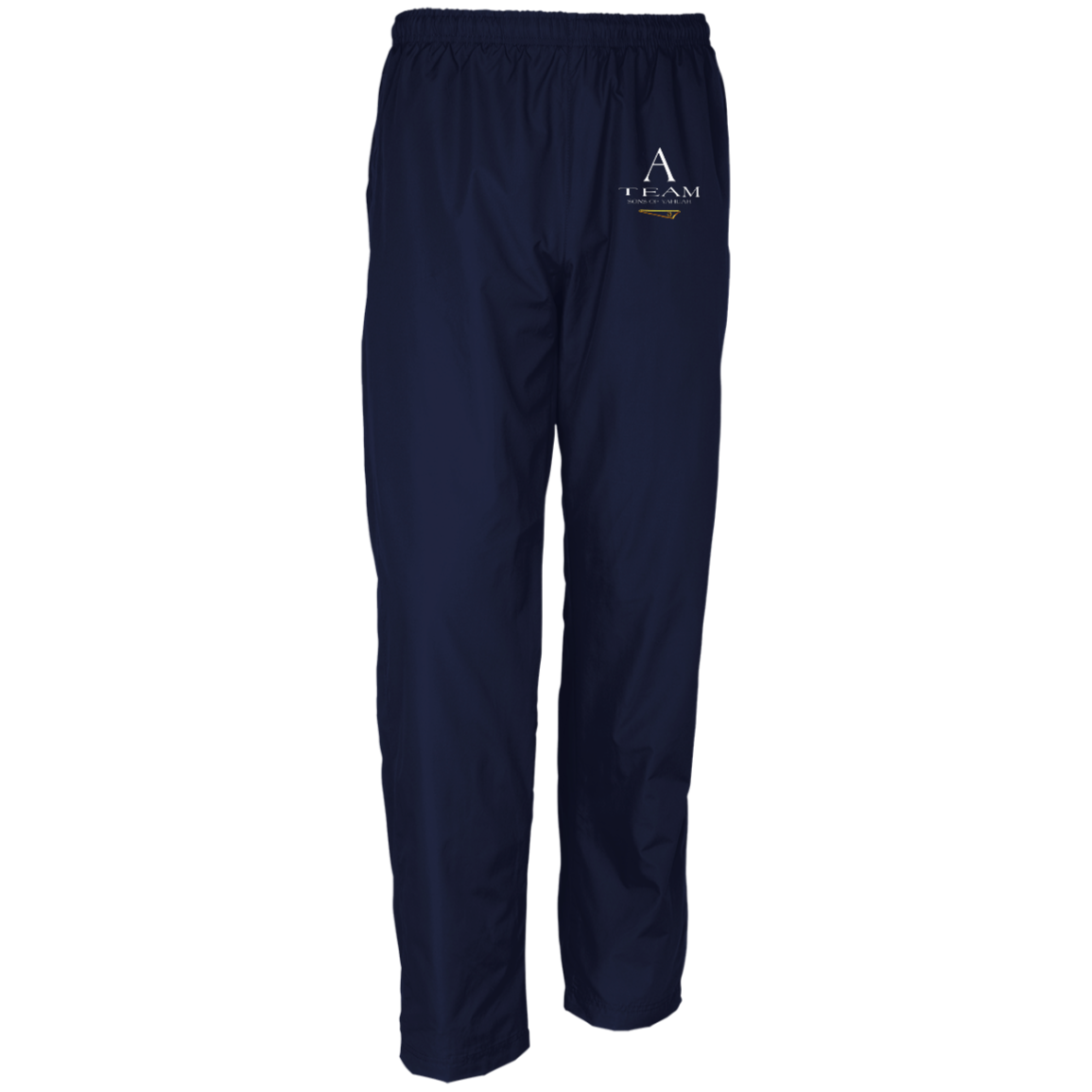 A-Team 02-01 Men's Designer Wind Pants (Black/Navy)