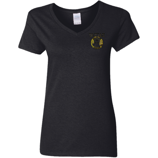 Yahuah Yahusha 04 Ladies Designer V-neck Cotton T-Shirt (4 Colors)