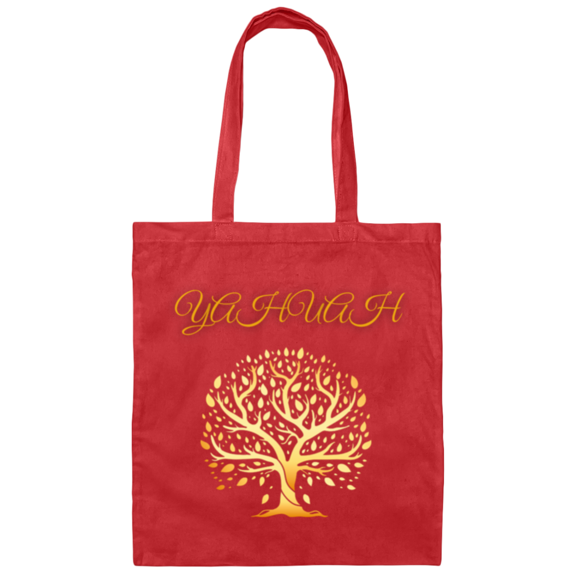 Yahuah-Tree of Life 01 Designer Canvas Tote Bag (6 colors)