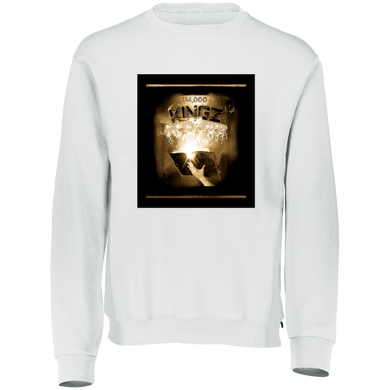144,000 KINGZ 01-02 Men's Designer Dri-Power® Fleece Sweater (White/Black)