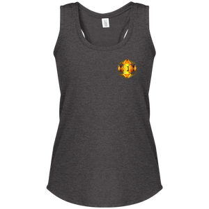 Hebrew World 01-01 Camiseta sin mangas con espalda cruzada y dobladillo curvo con tirantes anchos y triple mezcla de diseñador para mujer (5 colores)