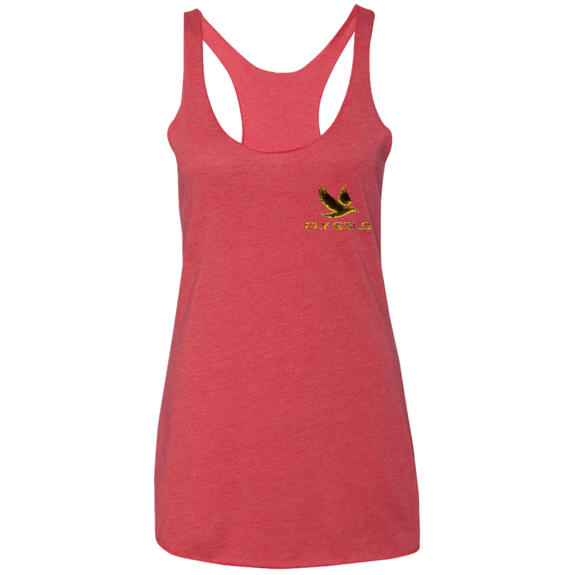 Outspoken Designs 03-01 "Fly Solo" Ladies Designer Triblend Racerback Tank Top (10 colors)