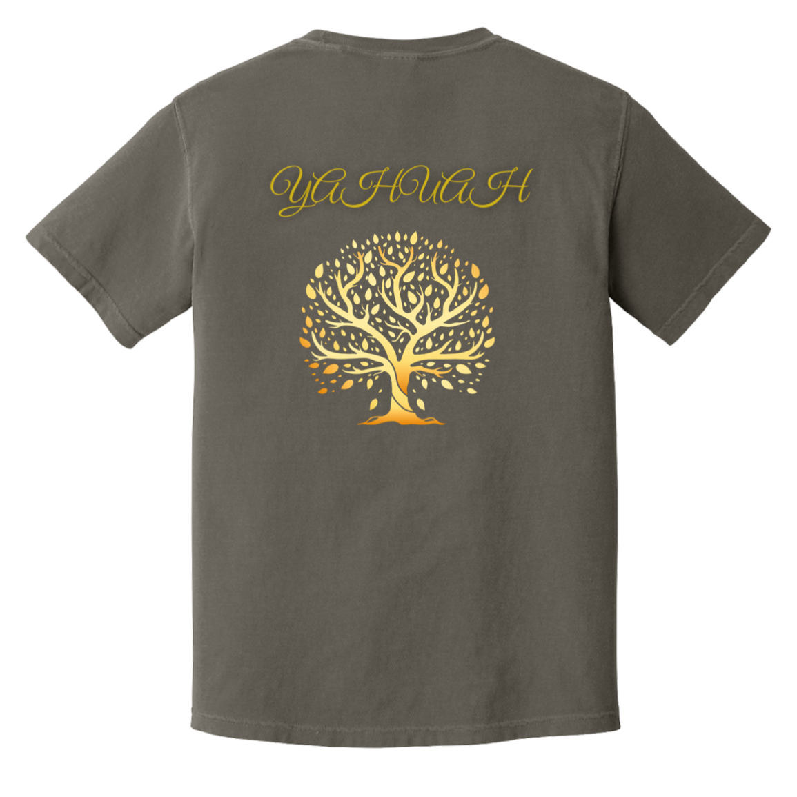 Yahuah-Tree of Life 01 Men's Designer Heavyweight Garment Dyed T-shirt (7 colors)