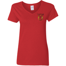 Load image into Gallery viewer, Yahuah Yahusha 04 Ladies Designer V-neck Cotton T-Shirt (4 Colors)