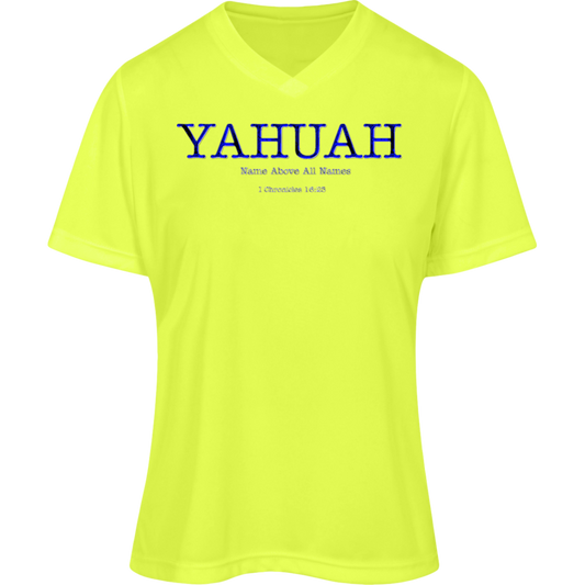 Yahuah-Name Above All Names 02-01 Designer Team 365 Ladies Zone V-neck T-shirt