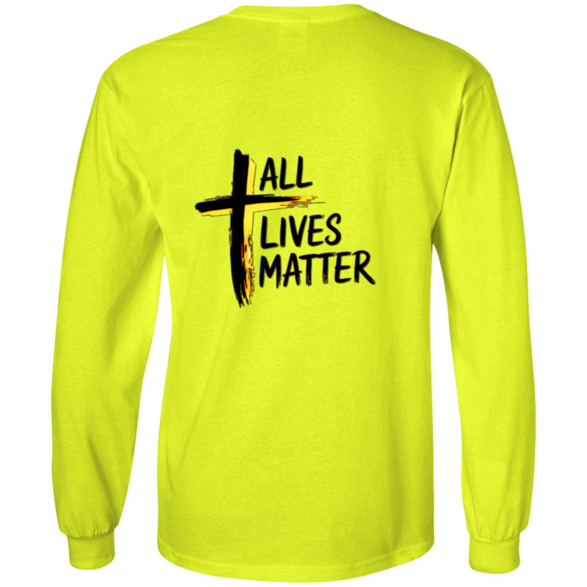 Outspoken Designs 04-01 "All Lives Matter" Designer Ultra Cotton Unisex T-Shirt (Safety Green)