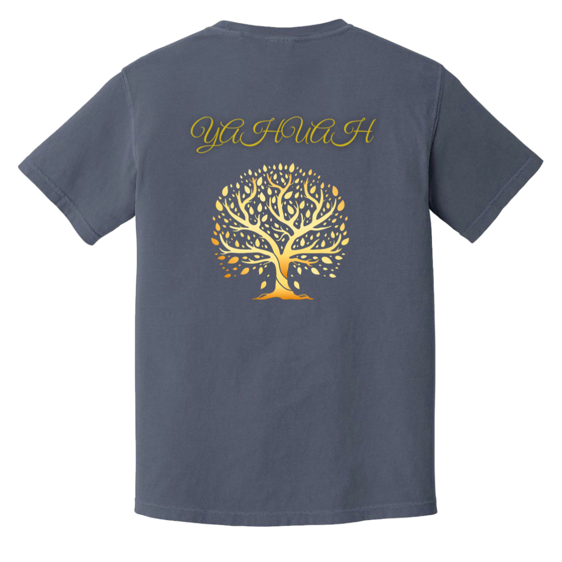 Yahuah-Tree of Life 01 Men's Designer Heavyweight Garment Dyed T-shirt (7 colors)