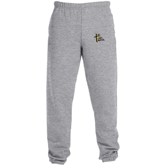 Outspoken Designs 04-01 "All Lives Matter" Men's Designer NuBlend® Joggers with Pockets (Oxford Grey)