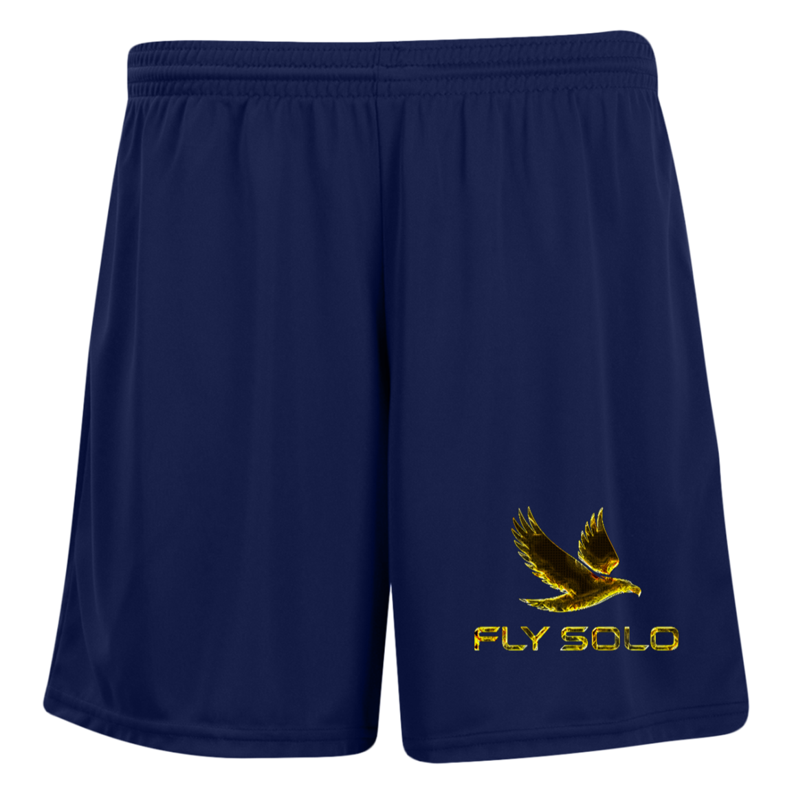 Outspoken Designs 03-01 "Fly Solo" Ladies Designer Moisture Wicking 7 inch Inseam Training Shorts (8 colors)