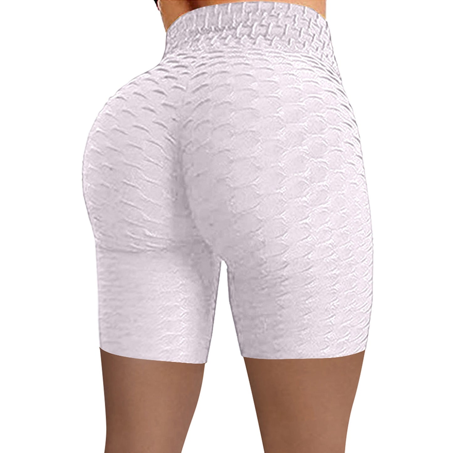 Knit High Waist Hip Tight Fitness Shorts (8 colors)