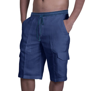 Men's Drawstring Elastic Waist Cargo Board Shorts (6 colors)