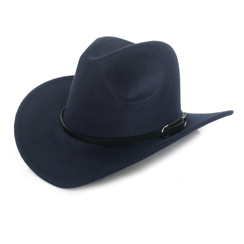 Tapered Woolen Vintage Denim Cowboy Hat (9 Colors)