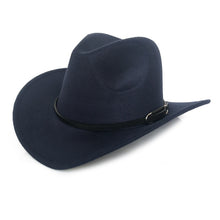 Load image into Gallery viewer, Tapered Woolen Vintage Denim Cowboy Hat (9 Colors)