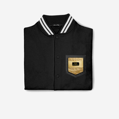 Outspoken Designs 03-02 "Fly Solo" Men's Designer Stripe Insert Premium Varsity Jacket