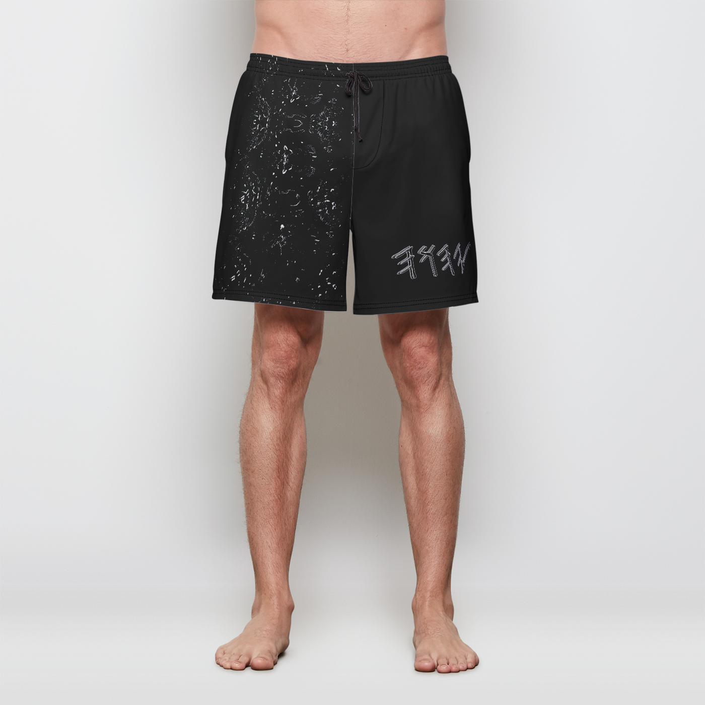 Yahuah Logo 01-01 Men's Designer Swim Trunks