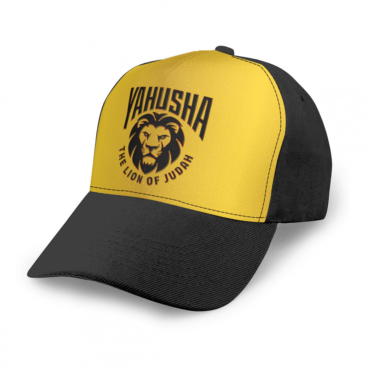 Yahusha-The Lion of Judah 02-02 Designer Curved Brim Baseball Cap