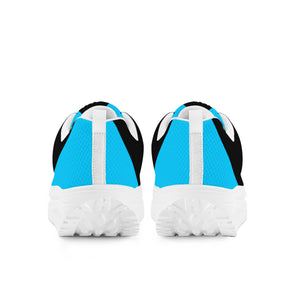 A-Team 01 Zapatillas de deporte azules con balanceo y malla para mujer 