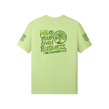 Outspoken Designs 06-02 "Mind Your Own Business" Designer Unisex Classic Fit T-shirt (5 colors)