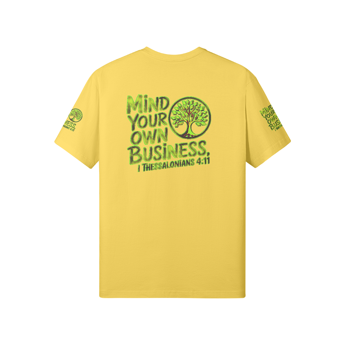 Outspoken Designs 06-02 "Mind Your Own Business" Designer Unisex Classic Fit T-shirt (5 colors)