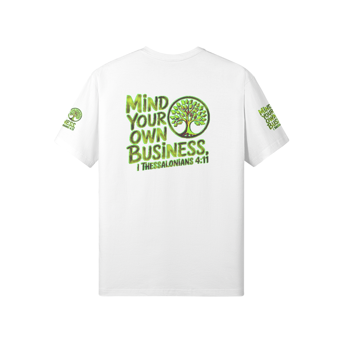 Outspoken Designs 06-02 "Mind Your Own Business" Designer Unisex Classic Fit T-shirt (5 colors)
