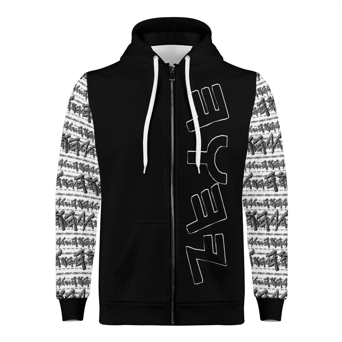 Most High God - Yahuah 01-01 White Ladies Designer Full Zip Hoodie