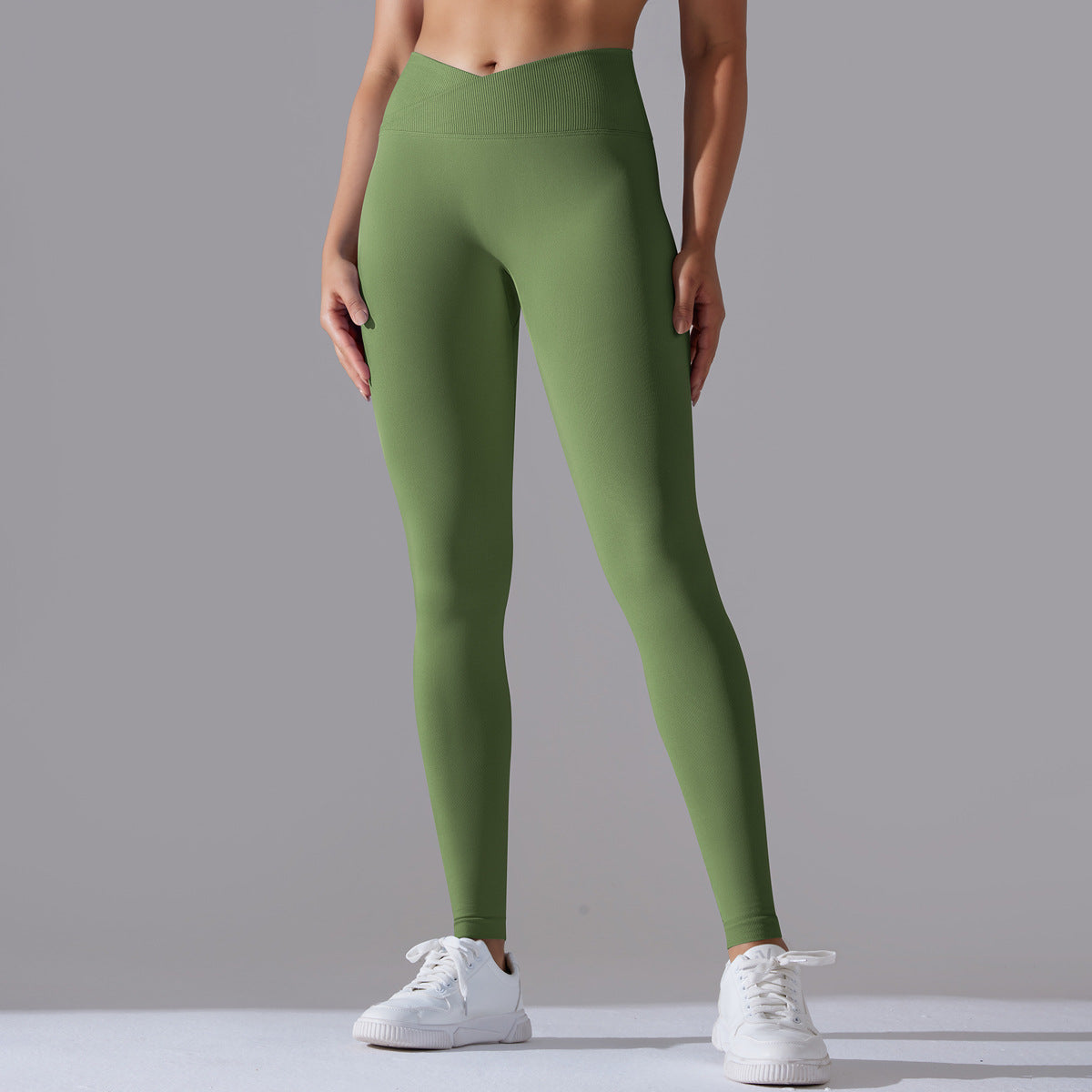 Seamless Knitted Solid Color Yoga Pants (12 colors)