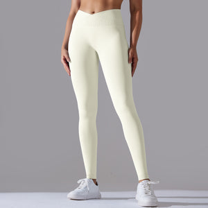 Seamless Knitted Solid Color Yoga Pants (12 colors)