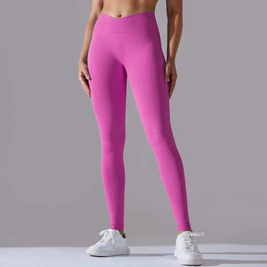 Seamless Knitted Solid Color Yoga Pants (12 colors)