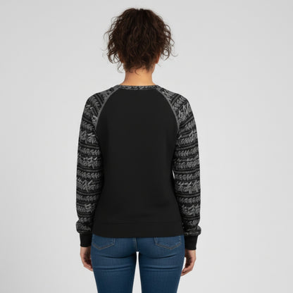 Yahuah Logo 01-02 Ladies Designer Raglan Long Sleeve T-shirt