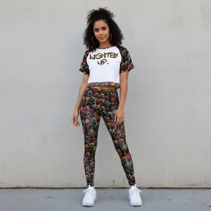 Outspoken Designs 01-01 "Lighten Up" Designer Raglan Crop Top