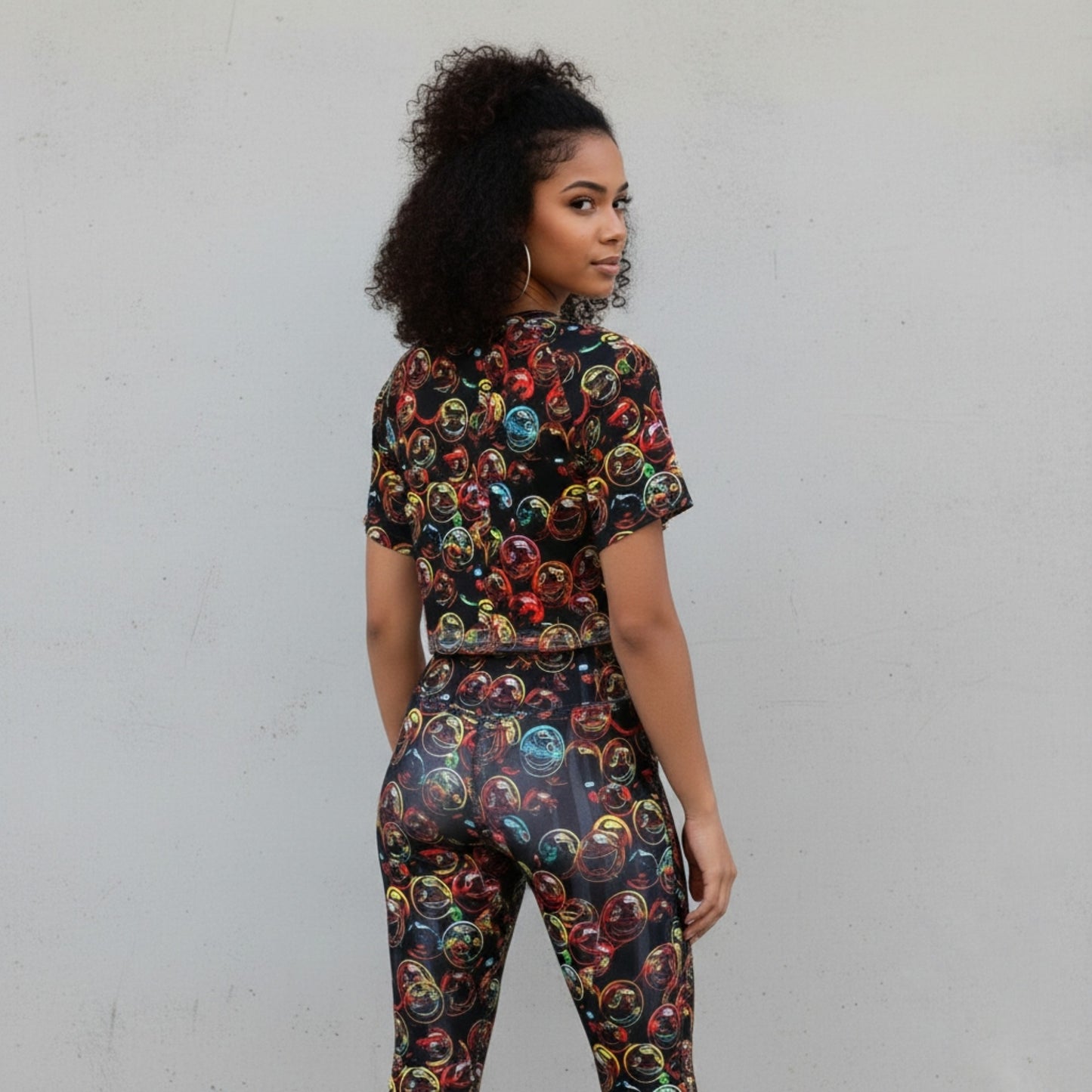 Outspoken Designs 01-01 "Lighten Up" Designer Raglan Crop Top