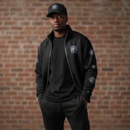 144,000 KINGZ 01 Men's Designer Heavyweight Oversized Quarter Zip Sweatshirt