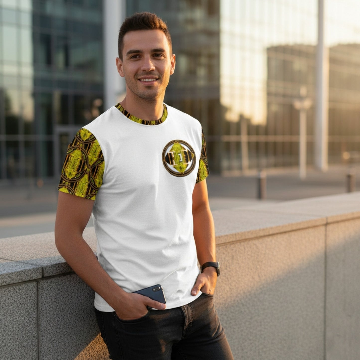 Hebrew World 02-01 Men's Designer Cotton T-shirt (5 colors)