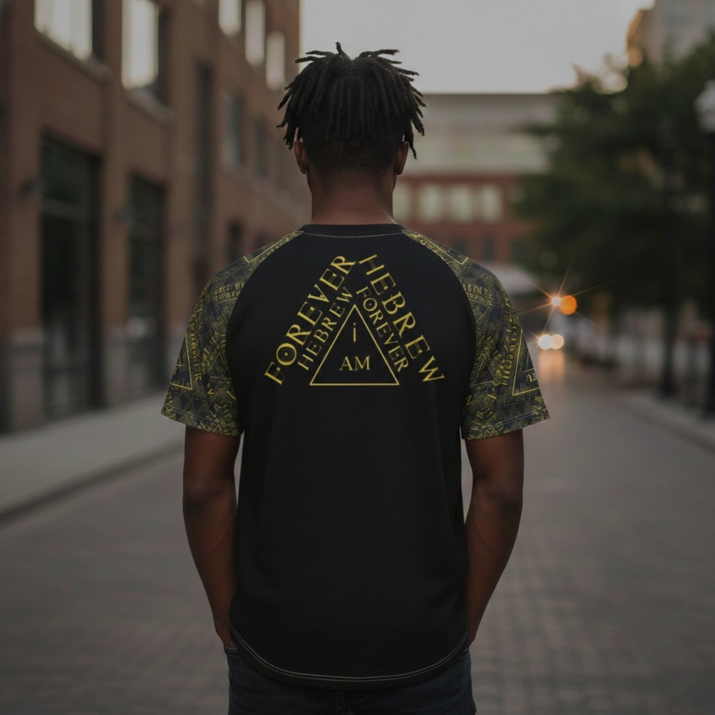I AM HEBREW 03-01 Men's Designer Raglan T-shirt