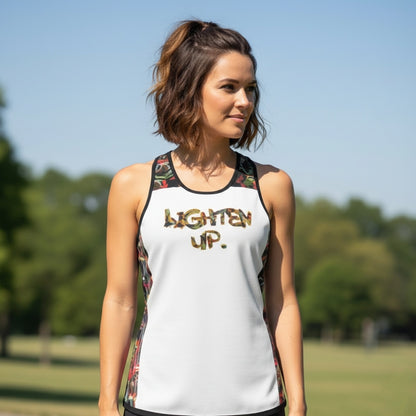 Outspoken Designs 01-01 "Lighten Up" UPF50+ Racerback Tank Top
