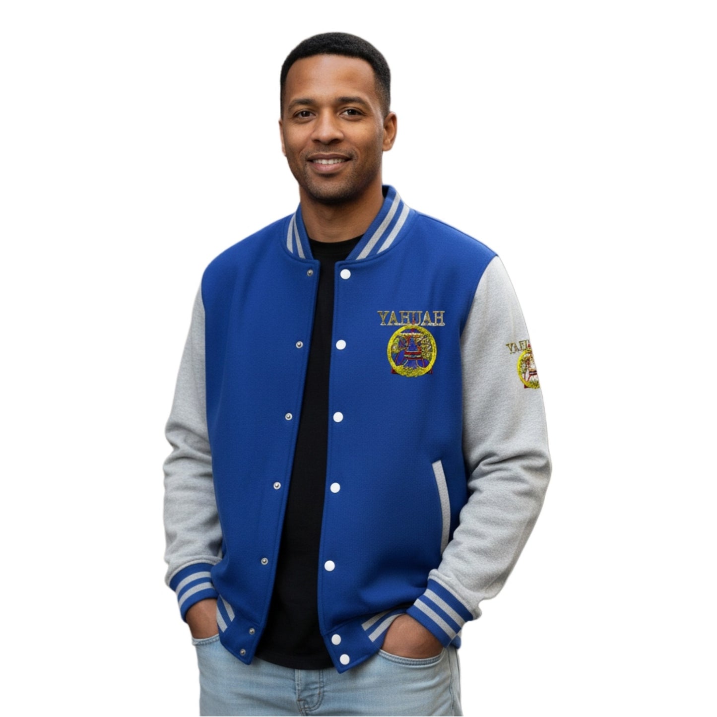 A-Team 01-01 Designer AWDis Just Hoods Heavyweight Varsity Jacket (5 colors)