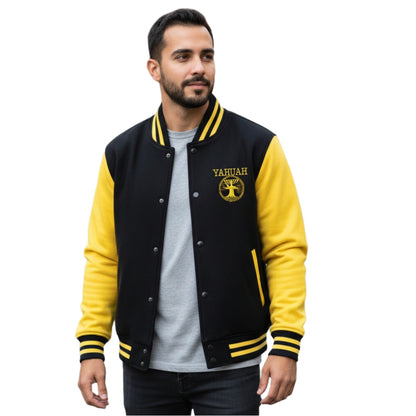 Yahuah-Tree of Life 02-01 Designer AWDis Just Hoods Unisex Varsity Jacket