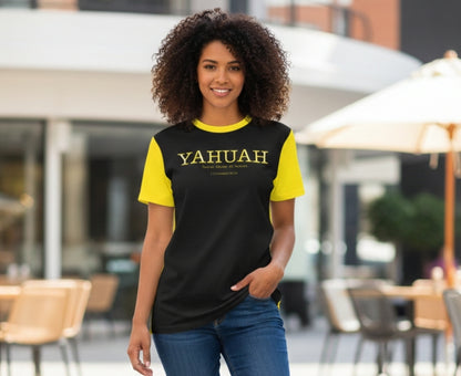 Yahuah-Name Above All Names 02-02 Ladies Designer Cotton T-shirt