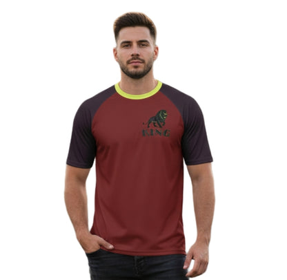 KING 01-02 Men's Designer Raglan T-shirt