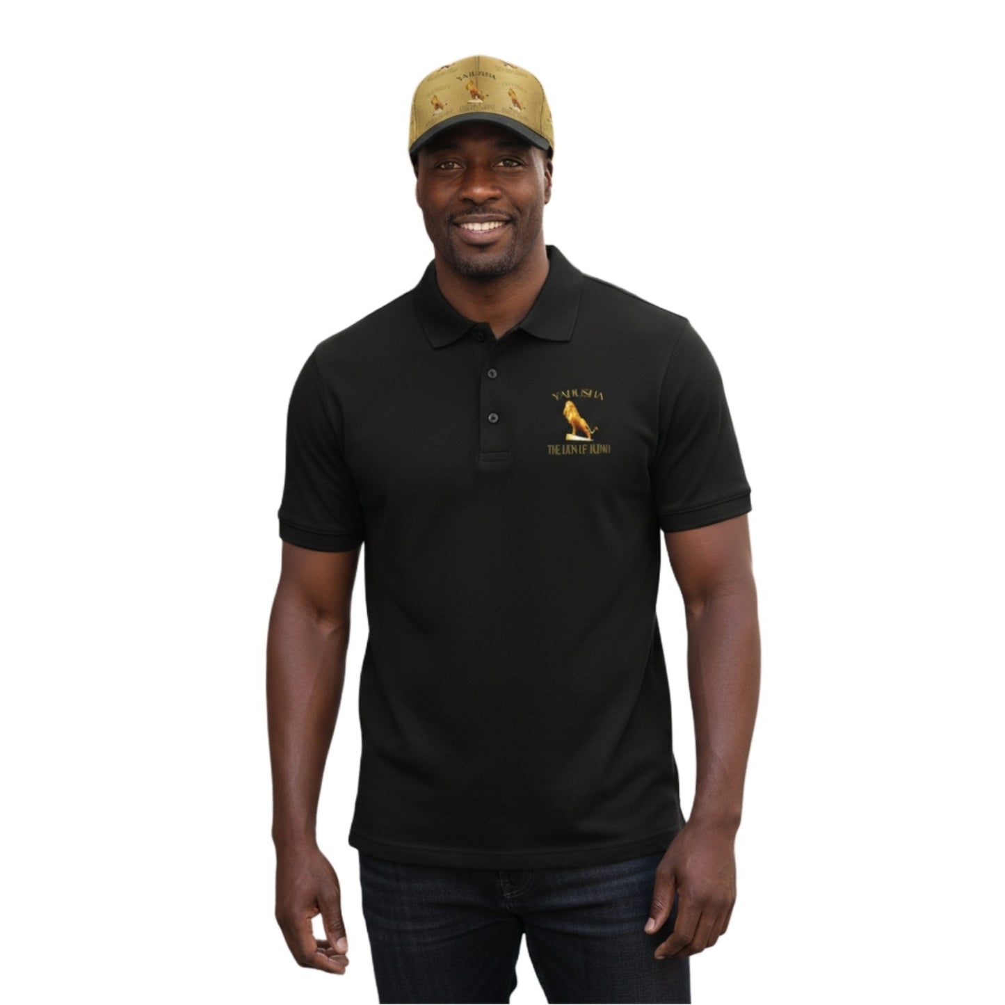 Yahusha-The Lion of Judah 01 Designer B&C Collection Unisex Premium Polo Shirt
