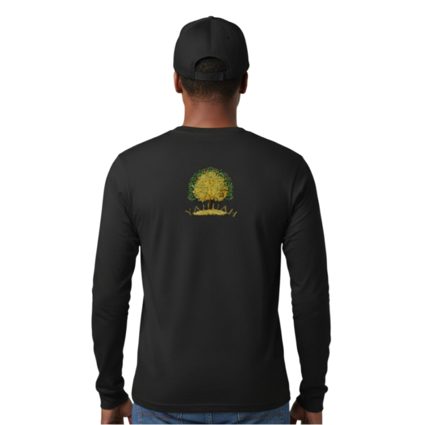 Yahuah-Tree of Life 03-02 Designer Comfort Colors Unisex Garment-dyed Long Sleeve T-shirt (3 colors)
