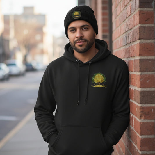 Yahuah-Tree of Life 03-02 Designer Port & Co. Men's Core Fleece Hoodie (2 colors)