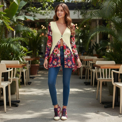 TRP Floral Print 03: Hibiscus Flowers 01-01 Tropical Bloom Espadrille Wedge Sneakers