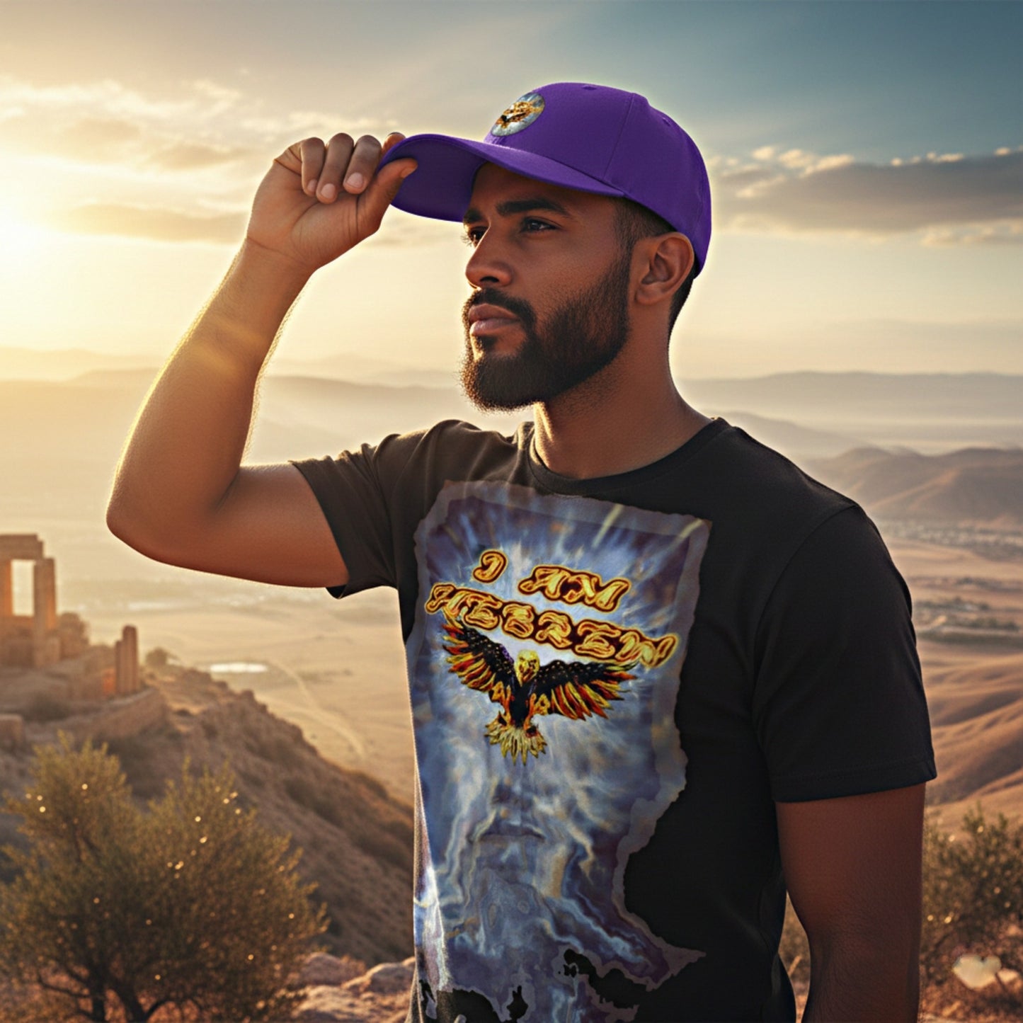 I AM HEBREW 04: "Divinely Covered" Port & Co. Twill Cap (4 colors)