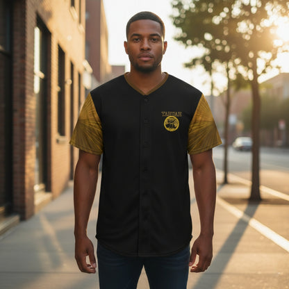 Yahuah: Tree of Life (02-02) - The Firmament Radiance | Recycled Baseball Jersey