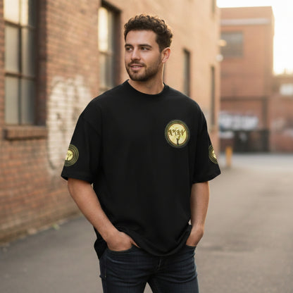 Praise Yahuah 01-01 Designer Stanley/Stella Organic Oversized High Neck Unisex T-shirt (5 colors)