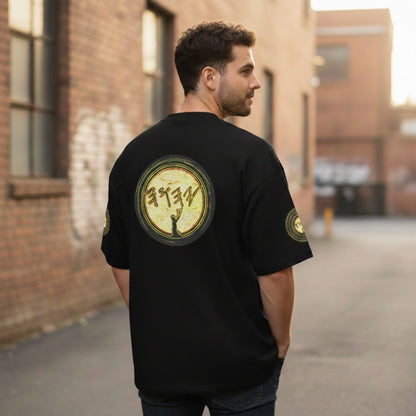 Praise Yahuah 01-01 Designer Stanley/Stella Organic Oversized High Neck Unisex T-shirt (5 colors)