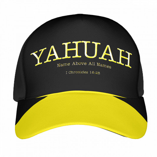 Yahuah-Name Above All Names 02-02 Designer Curved Brim Baseball Cap